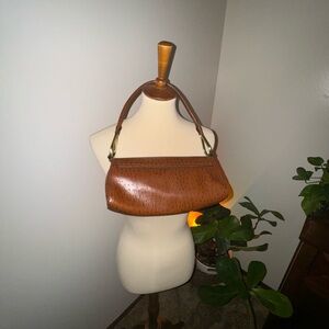Bueno Tan Faux Crocodile Shoulder Bag